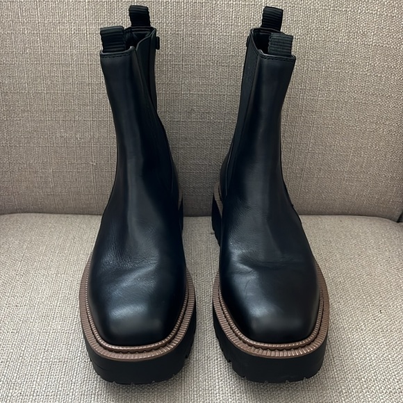 Sam Edelman Laguna Chelsea Boot - Black Lug Sole Size 8.5 - Picture 5 of 10